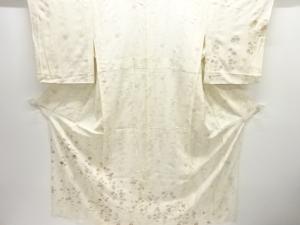 駒絽　枝垂れ桜模様刺繍付け下げ訪問着